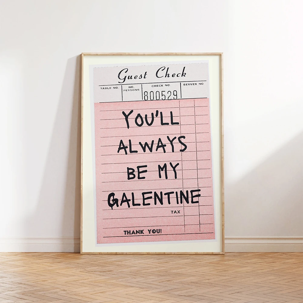 Galentines Day Decor Set Prints Best Friends Galentines Party Decor Cute Pink Bresties Canvas Painting Trendy Art Murals Decor