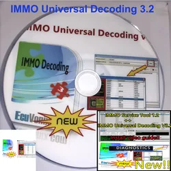 Newest IMMO Universal Decoding 3.2 with free keygen Car diagnostic software link 32GB USB 2021 Sell EcuVonix 3.2 Unlimited Crack