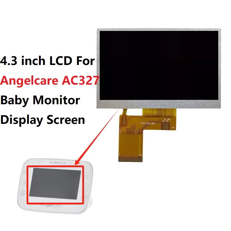 Original 4.3 inch LCD Display Screen For Angelcare AC327 Baby Monitor