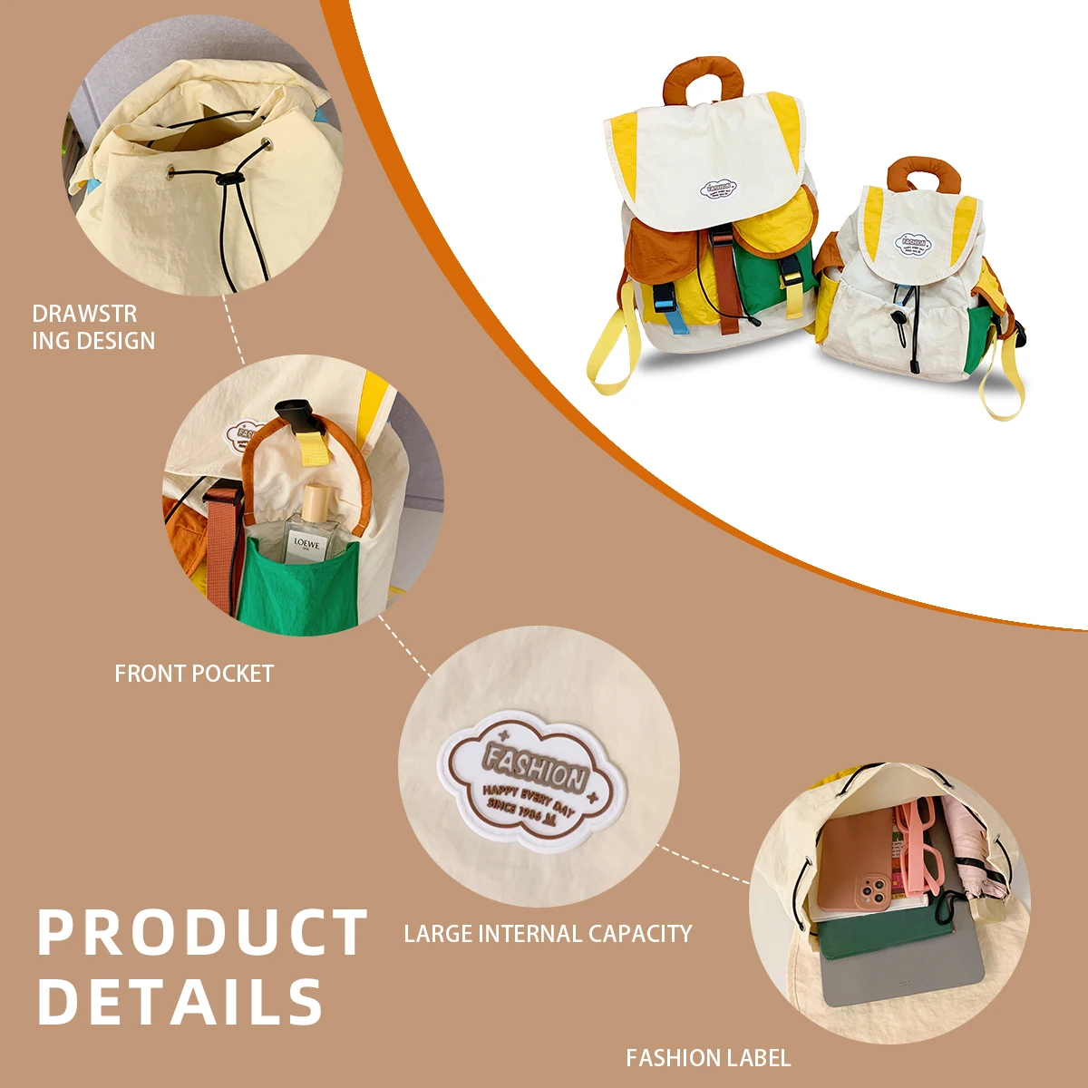 Mochila escolar de estilo coreano para niñas de secundaria, gran capacidad, estudiantes de secundaria, nuevo modelo 2025, ultraligera, protección de columna, mochila reductora de peso