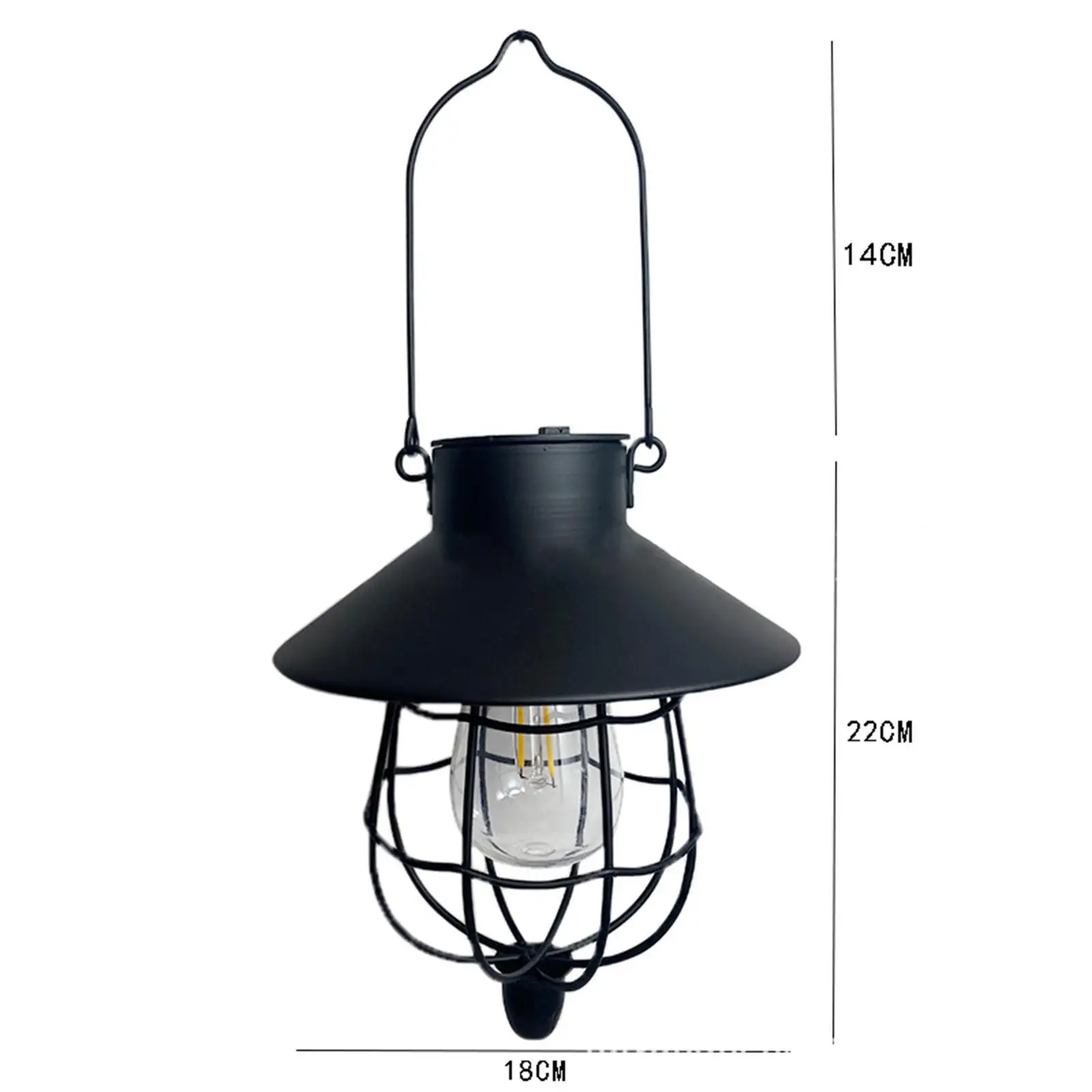 Lampada a lanterna ad energia solare da appendere all'aperto per la luce calda della terrazza del Patio
