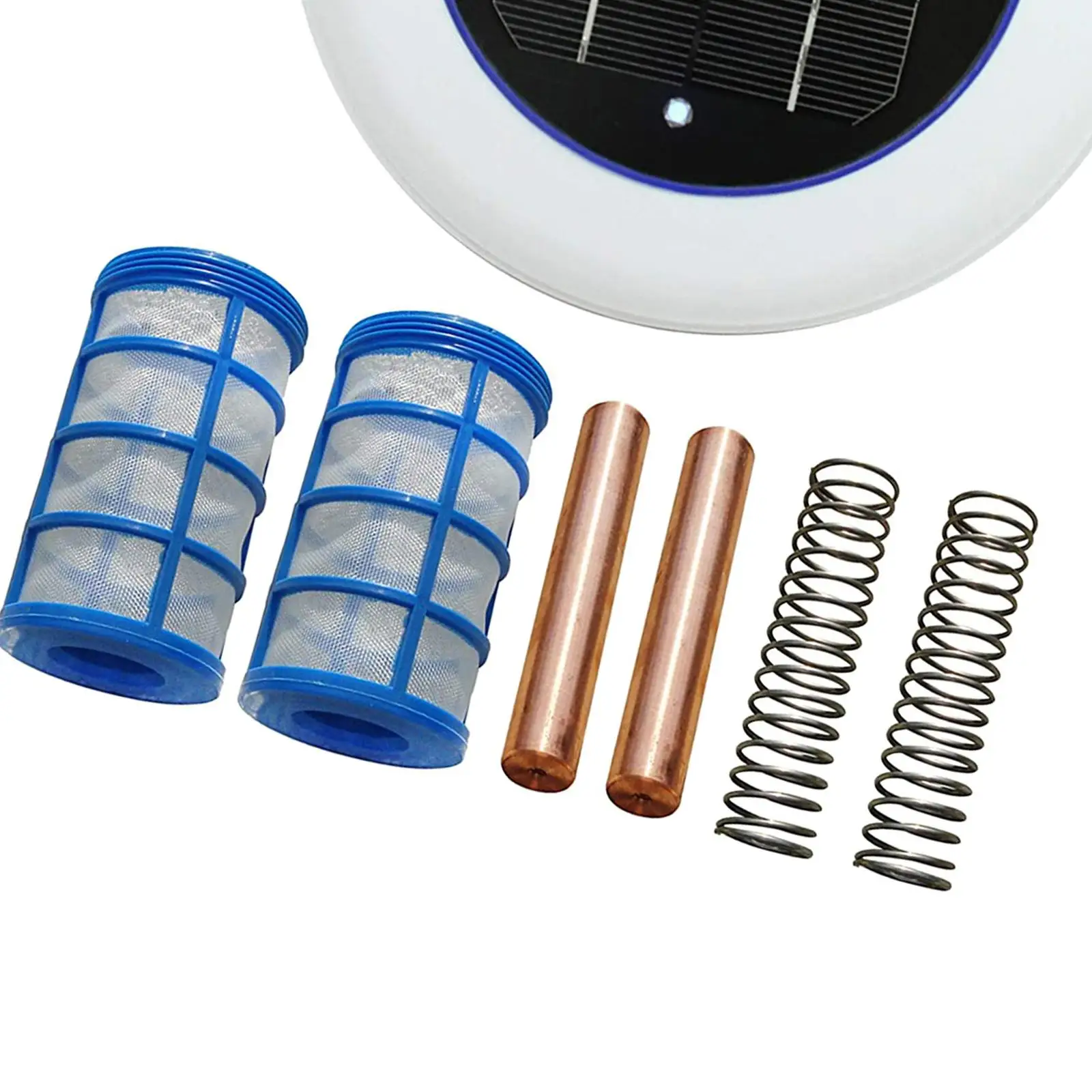 Solar Pool ,Copper Silver Ion Swimming Pool Purifier Water Purifier,Kills Algae Chlorine-Free for Outdoor Hot Tub Spa
