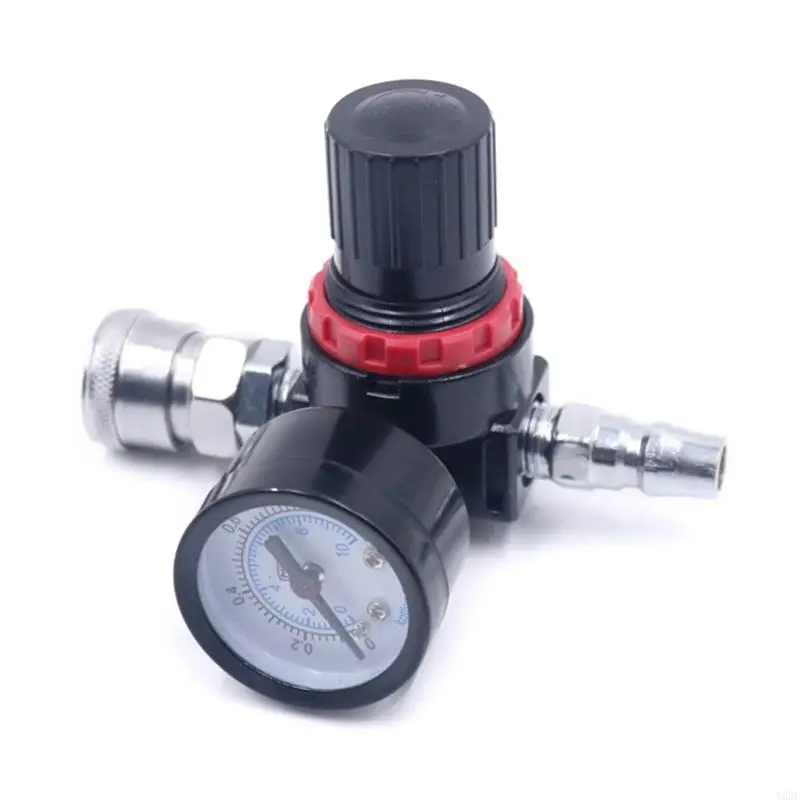 Y55E 1/4” Paint Air Pressure Regulator with Pressure Gauge 0-1MPa/0-10 kgf