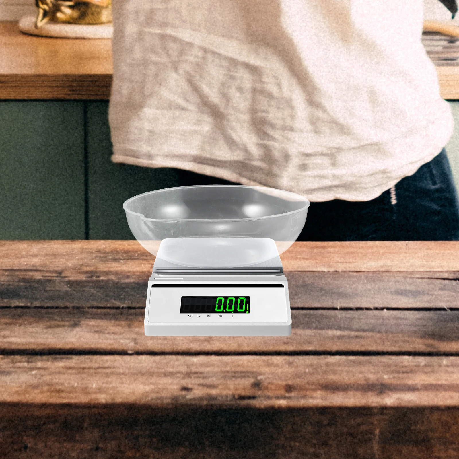 

2Pcs Kitchen Scale Tray Large Capacity Food Weighing Pan Plate Digital Scales Accessories Reusable Plastic Household Weight