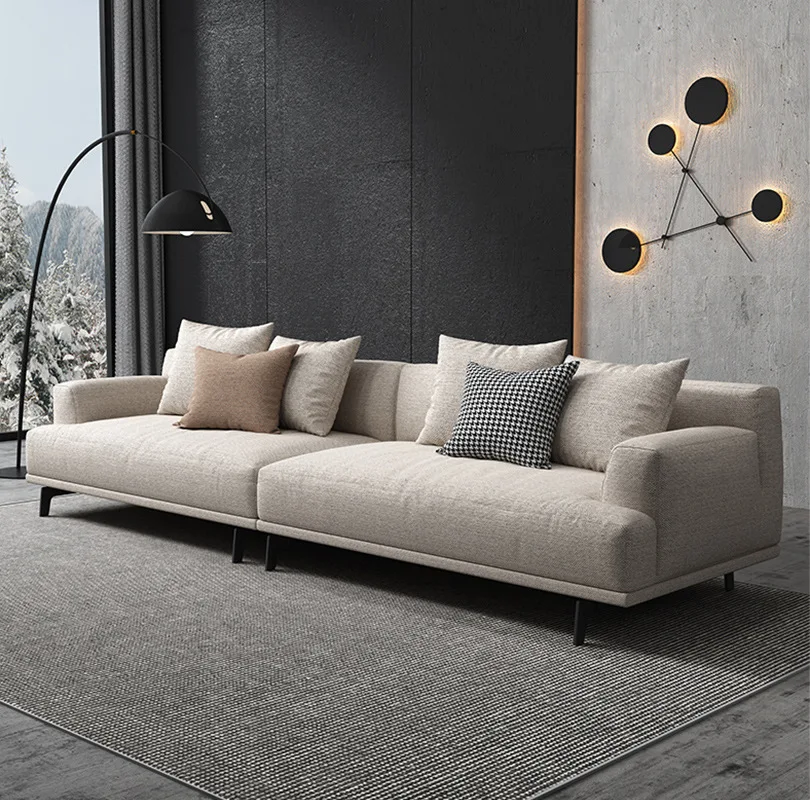 

*w for Italian Type Minimalist Apartment Living Room Furniture Sofa Set With Foot Rest%