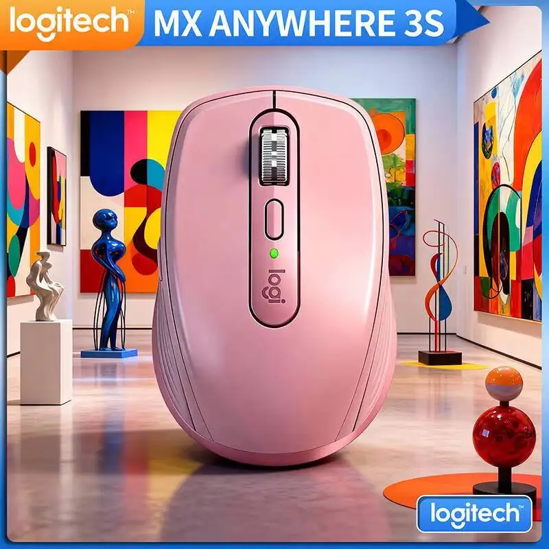 

Компактная мышь Logitech MX Anywhere 3S, эргономичный дизайн, перезаряжаемая, с быстрым прокруткой для портативных ПК Mac