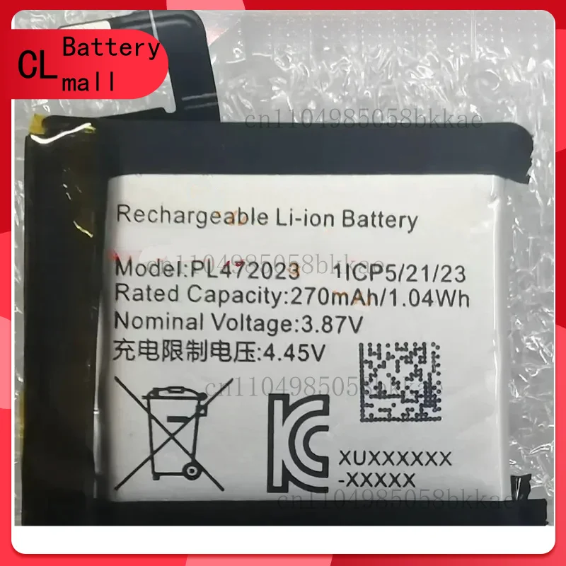 

2024 3.87V 270mah PL472023 Battery For Huami Amazfit GTS 4 Mini Smart Watch New