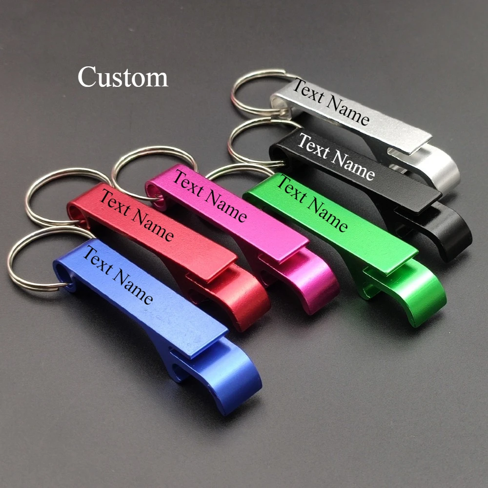 

Beer Opener Keychain Bottle Screwdriver Car Key Metal DIY Keyring Laser Customization Fashion Pendant Convenient Personalized
