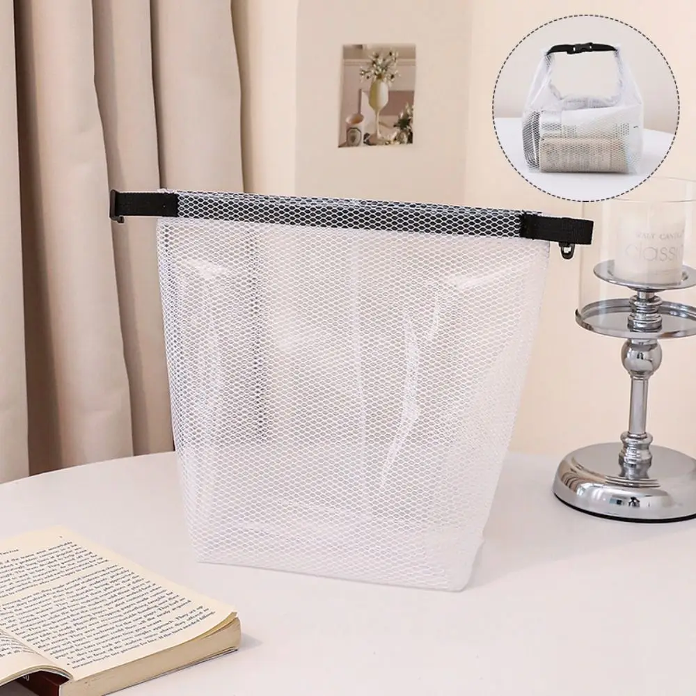 

Сетчатый косметический контейнер, портативная легкая дорожная сумка для туалетных принадлежностей, водонепроницаемый органайзер для помады и макияжа большой вместимости