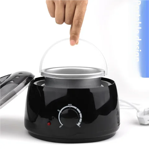HOMEFISH High-Power Panaphine Wax Therapy Machine round Wax Pot for Hand Care Beauty Nail Art Tool Hair Removal
