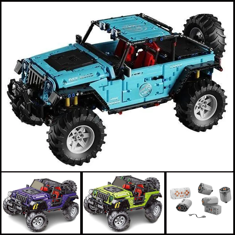 

MOC-44443 High-tech JEEP Wrangler Trailcat Off-road Car T5010A 2680pcs Bricks Technical Building Blocks Toy Vehicles Models Gift