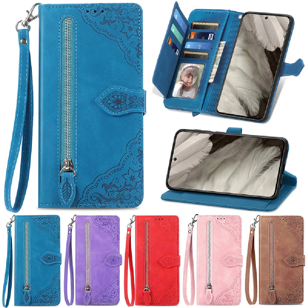 

For Redmi Note 12 13 Pro Plus 11 5G Luxury Cover Zipper Wallet Book Funda Xiaomi 13T Case Mi 12T 11T 11S 12C 12S 13C 4G Cover