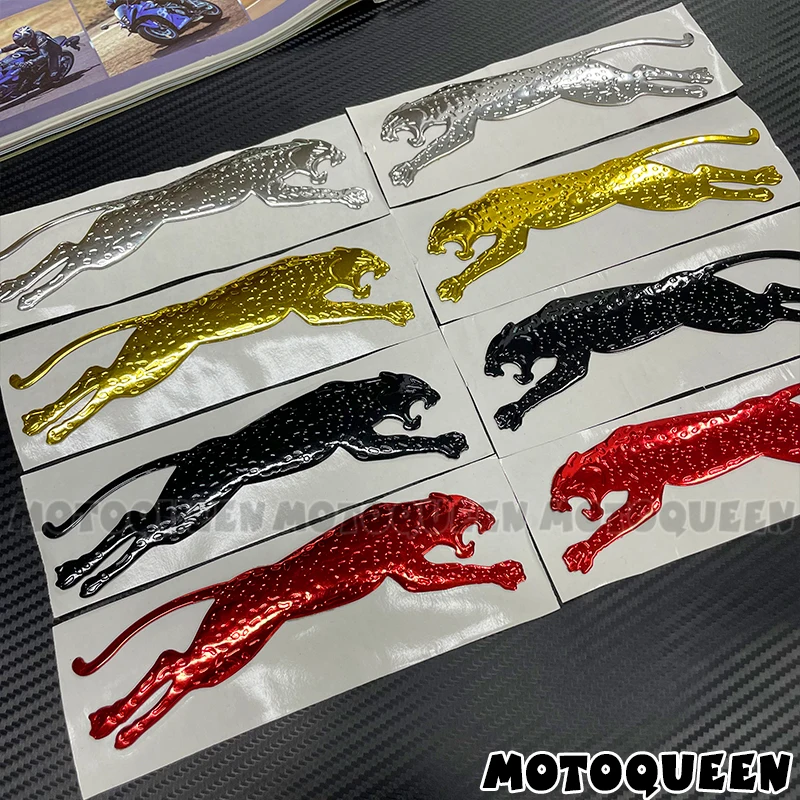 

3D Leopard Motorcycle Car Styling Label Emblem Gas Fuel Tank Pad Decoration Decals Stickers For Kawasaki Harley BMW Suzuki