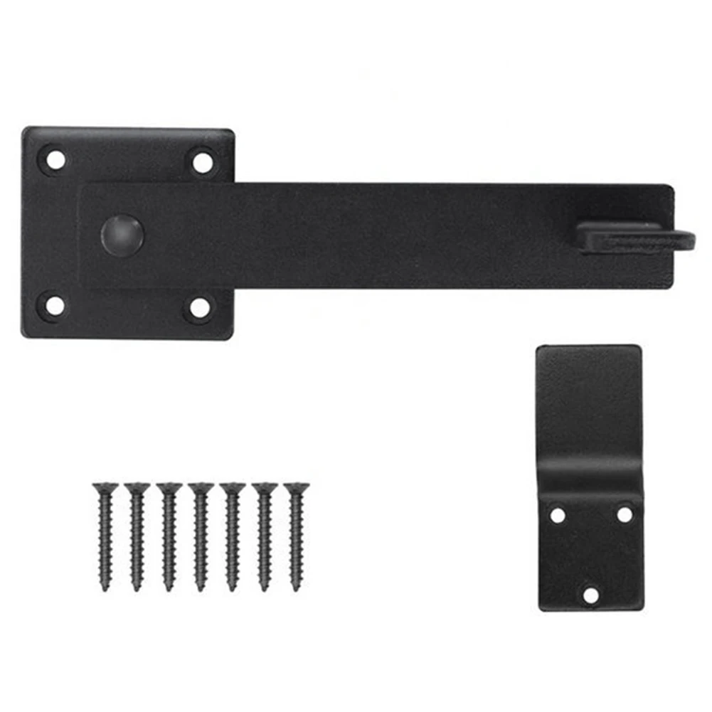 

Barn Door Fence Gate Latch Lock Flip Latch Barn Door Fence Gate Latch Lock Black Flip Latch Security Protection