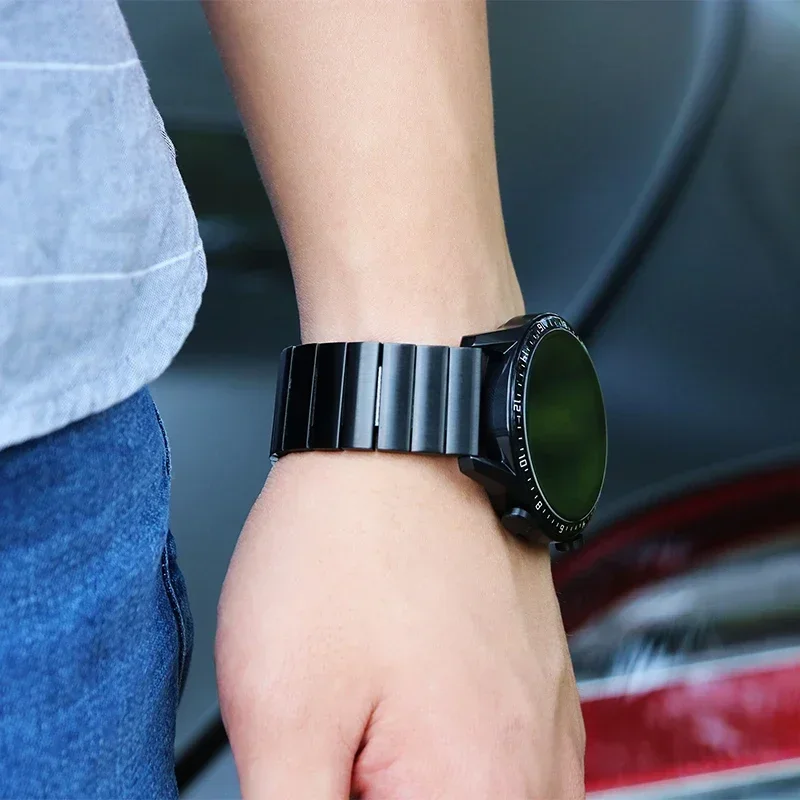 20mm 22mm Stainless Steel Band For Samsung Galaxy Watch 3 45mm/46mm/42mm/Active 2/Gear S3 Strap For Xiaomi Watch S4 S3 S2 S1 Pro