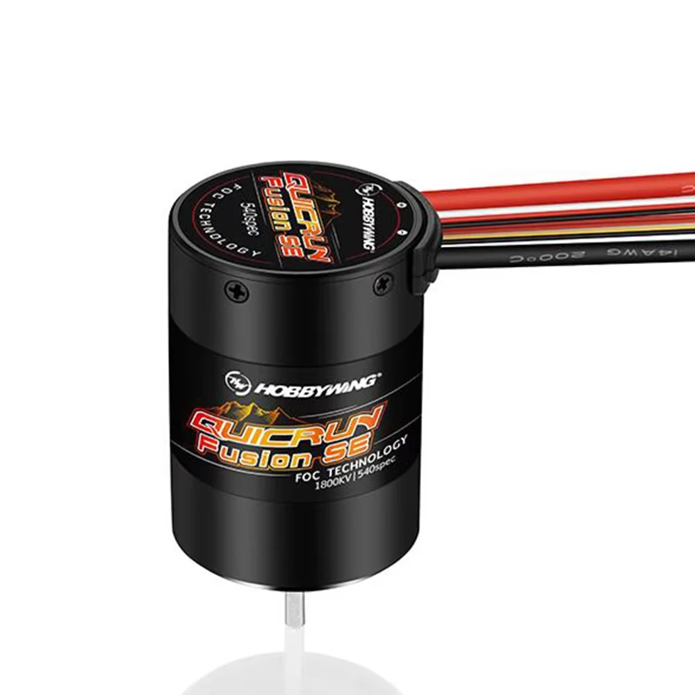HOBBYWING QuicRun Fusion SE 40A 1200KV 1800KV 2-in-1 motor applied to 1/10 TRX-4 SCX10 RC strip car