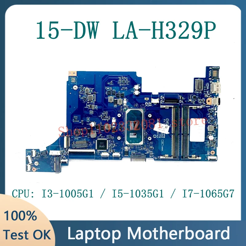 

For HP 15-DW L86465-601 L86466-601 L86470-601 LA-H329P Laptop Motherboard With I3-1005G1 / I5-1035G1 / I7-1065G7 CPU 100% Tested