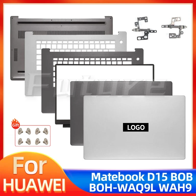 

New Original LCD Back Cover/LCD Front Bezel/Palmrest Cover/Bottom Cover/Hinges For Huawei Matebook D15 Boh-WAQ9L Bob-WAE9P