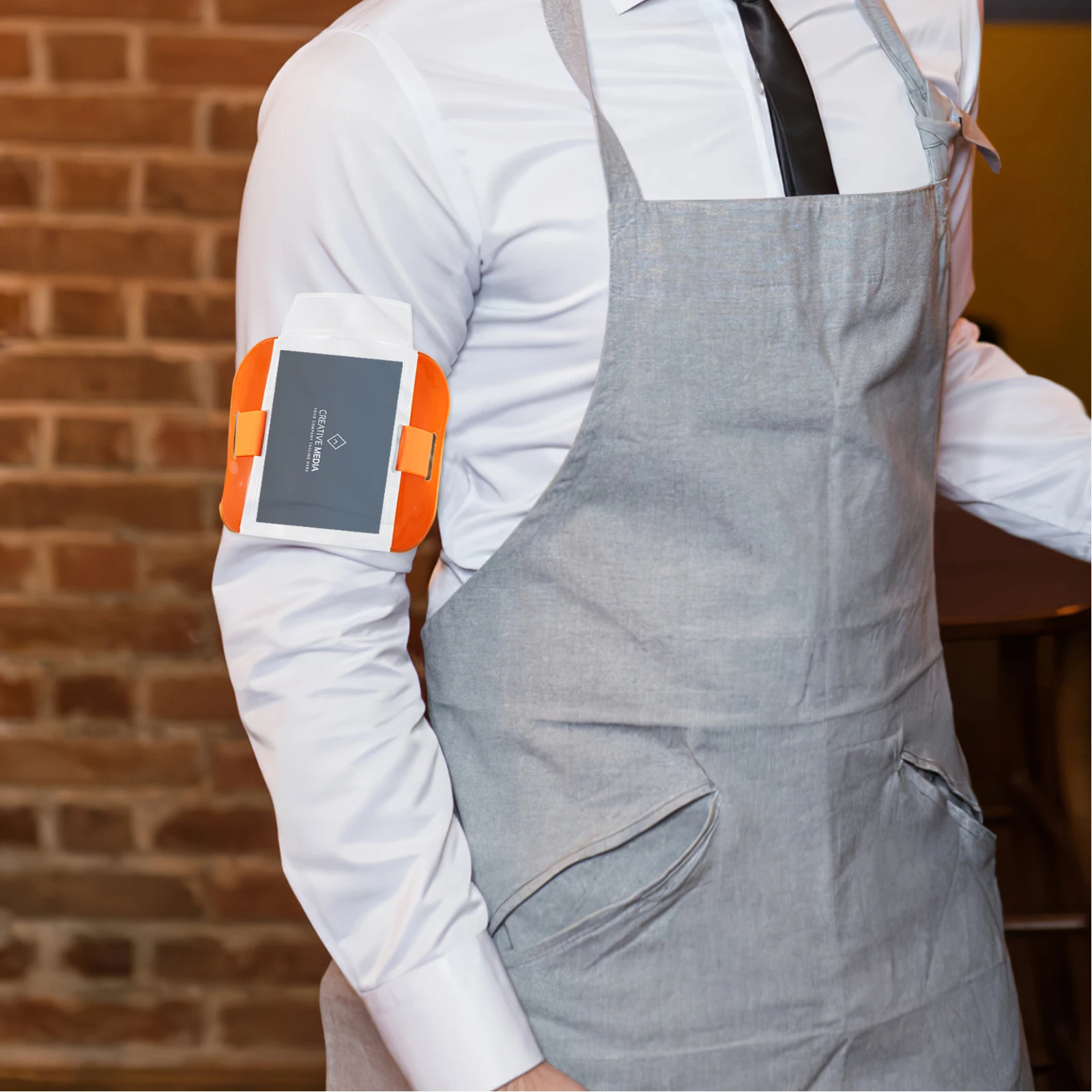 

2 Pcs ID Card Armband Holder Badge Holders Sleeve Automatic for Nylon Sleeves Office Security