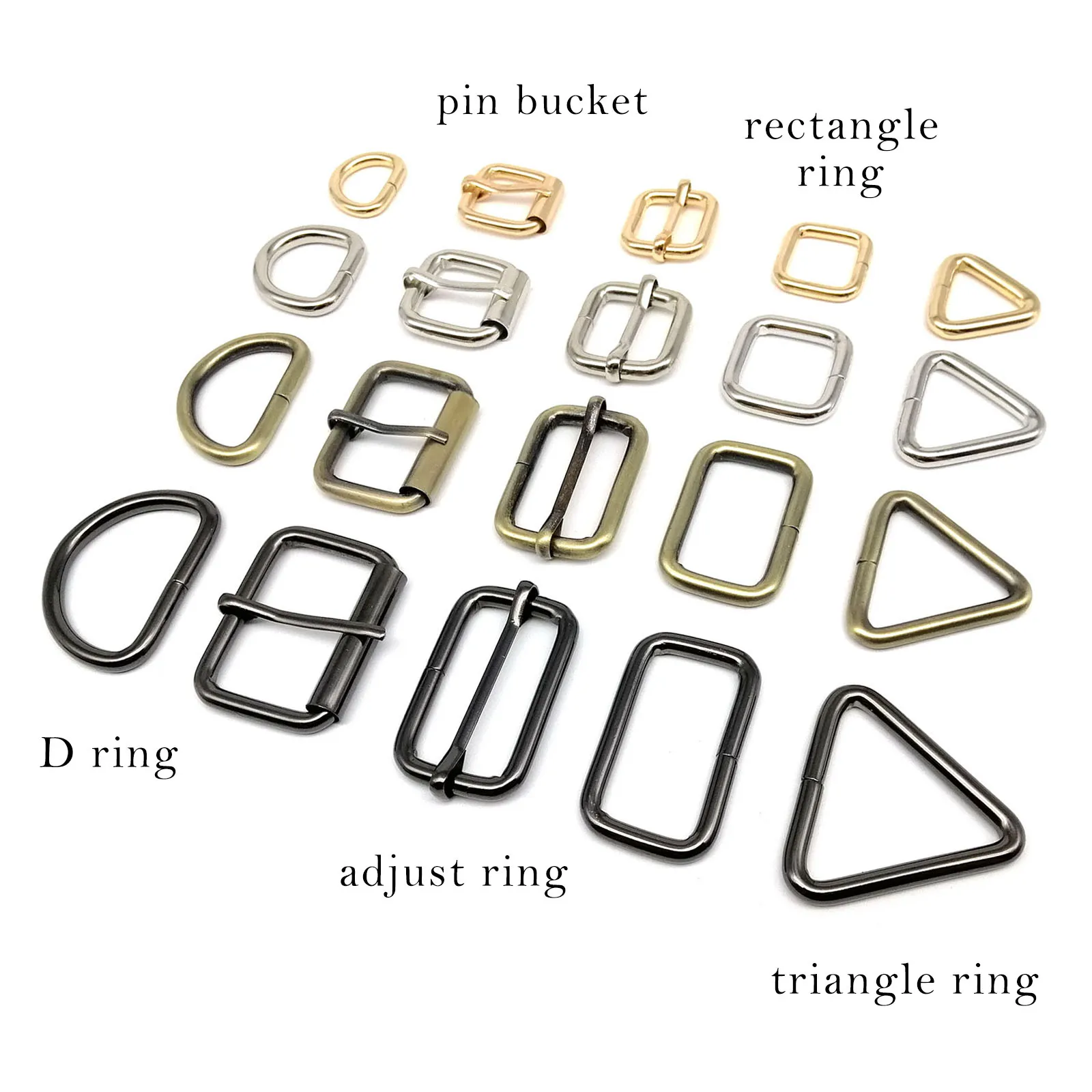 Verdickt Leder Hand Tasche Rucksack Strap Gürtel Web O D Ring Rechteck Tri-glide Passen Roller Pin Schnalle Slider dreieck Verschluss – Detail 21