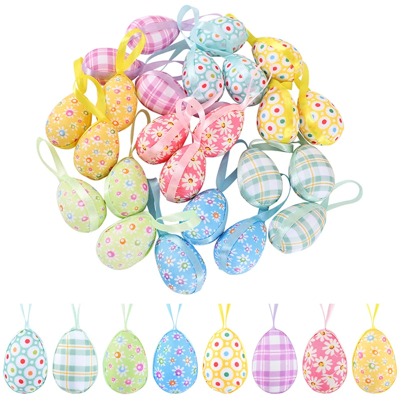 

24pcs Colorful Foam Easter Eggs Mini Artificial Eggs Easter Tree Hanging Eggs DIY Craft Kids Gift Favor Easter Party Home Decor