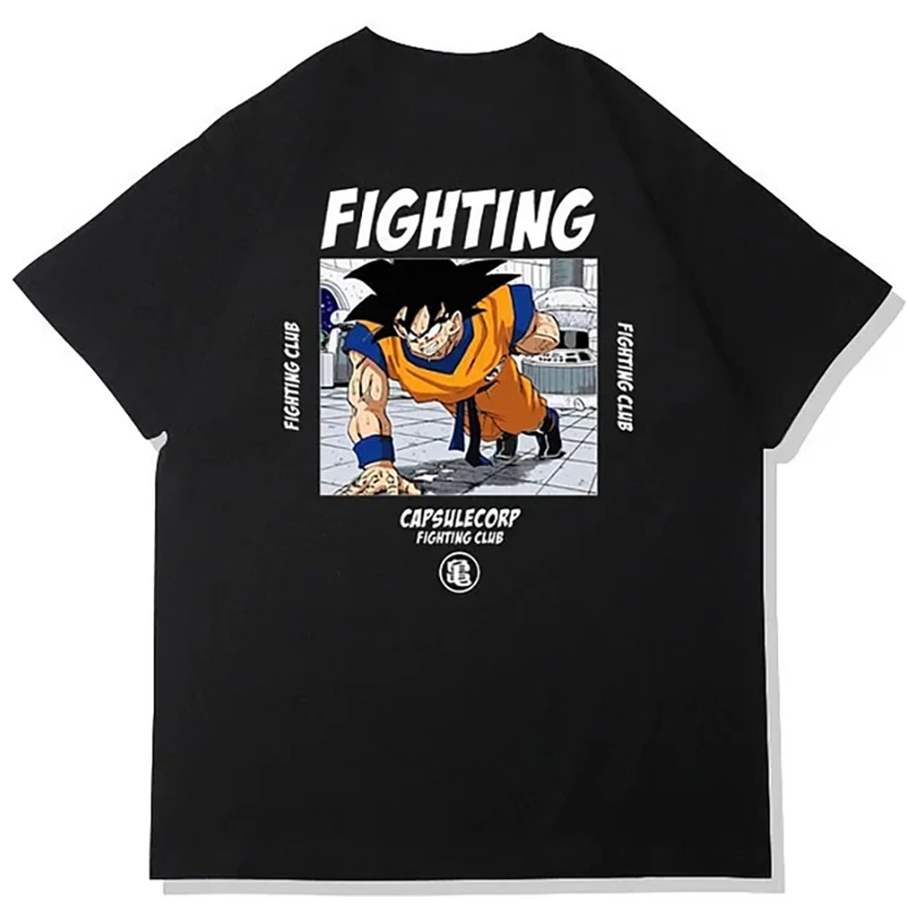 

2025 Summer Men Tshirt Streetwear Dragon Ball Anime Graphic T-Shirt Funny Hip Hop T Shirt Casual Cotton Tops Tees