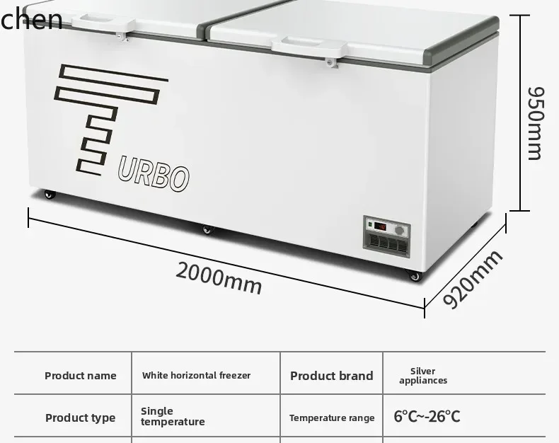 Vetrina per supermercato con congelatore congelato e fresco per frigorifero orizzontale commerciale di grande capacità ZZZML