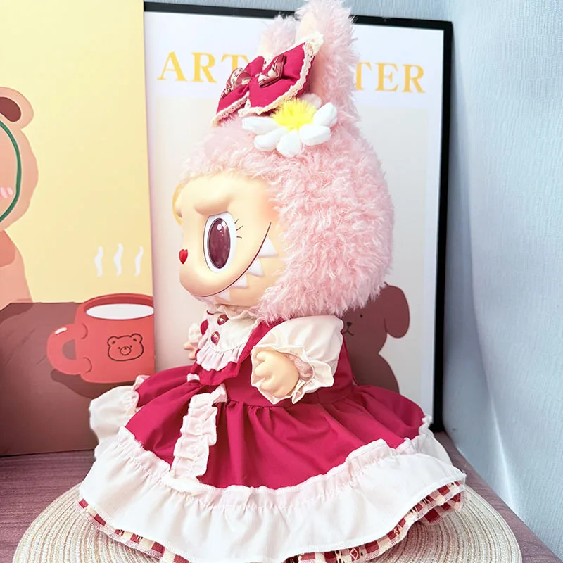 人形の服に適したモココ 38 センチメートルプリンセスリタドレスセットヘアクリップアクセサリークリエイティブデザインおもちゃラブブ服おもちゃ