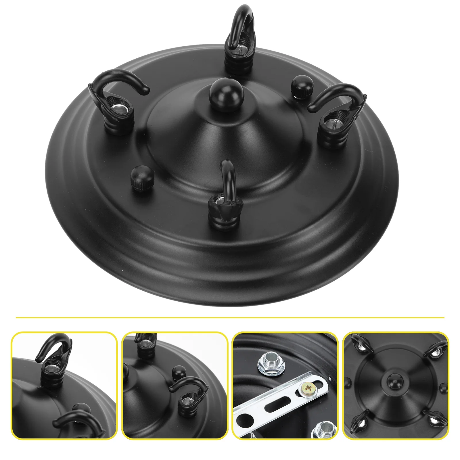 

1Pcs Chandelier Ceiling Hook Plate Creative Durable Lamp Holder Practical Ceiling Light Hook for Household Use and Elegant