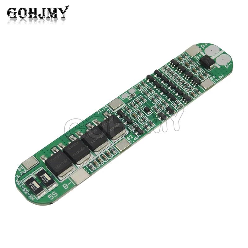 5S 15A Li-ion Lithium Battery 18650 Charger PCB BMS 18.5V Cell Protection Board Integrated Circuits