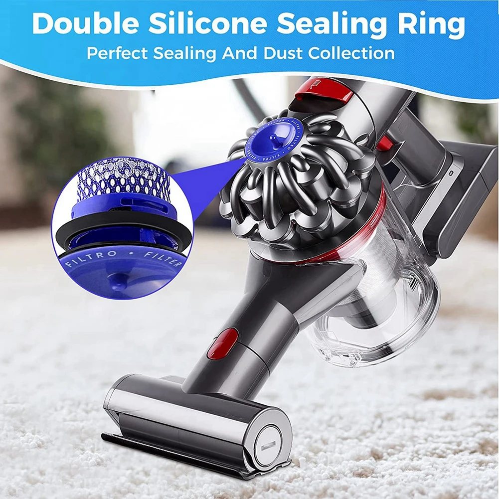 2 Pack Replacement Pre Filters for Dyson Vacuum Filter for Dyson V6 V7 V8 DC59 DC58 Replaces Part 965661 01