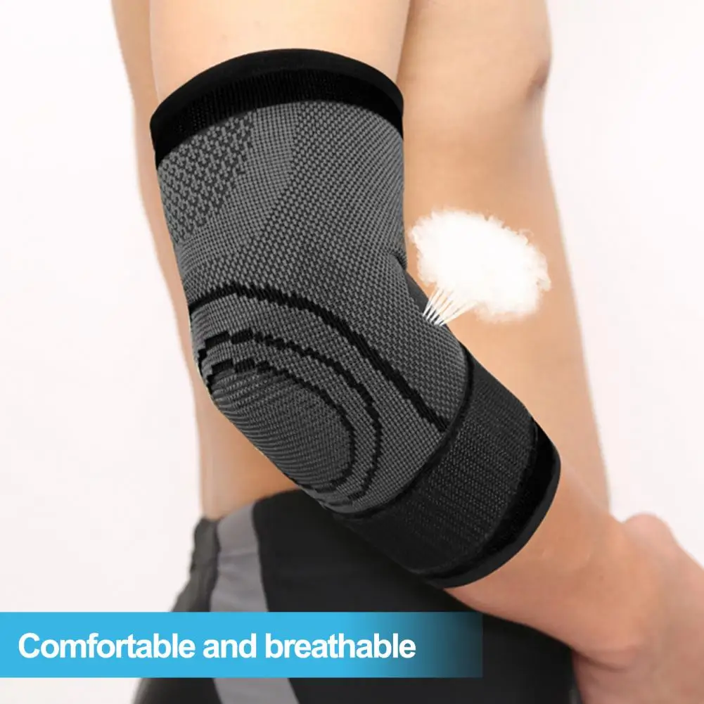 Elbow Sleeve Elbow Support Brace Highly Elastic Tennis Elbow Compression Sleeve with Fastener Tape for Pain for Weightlifting