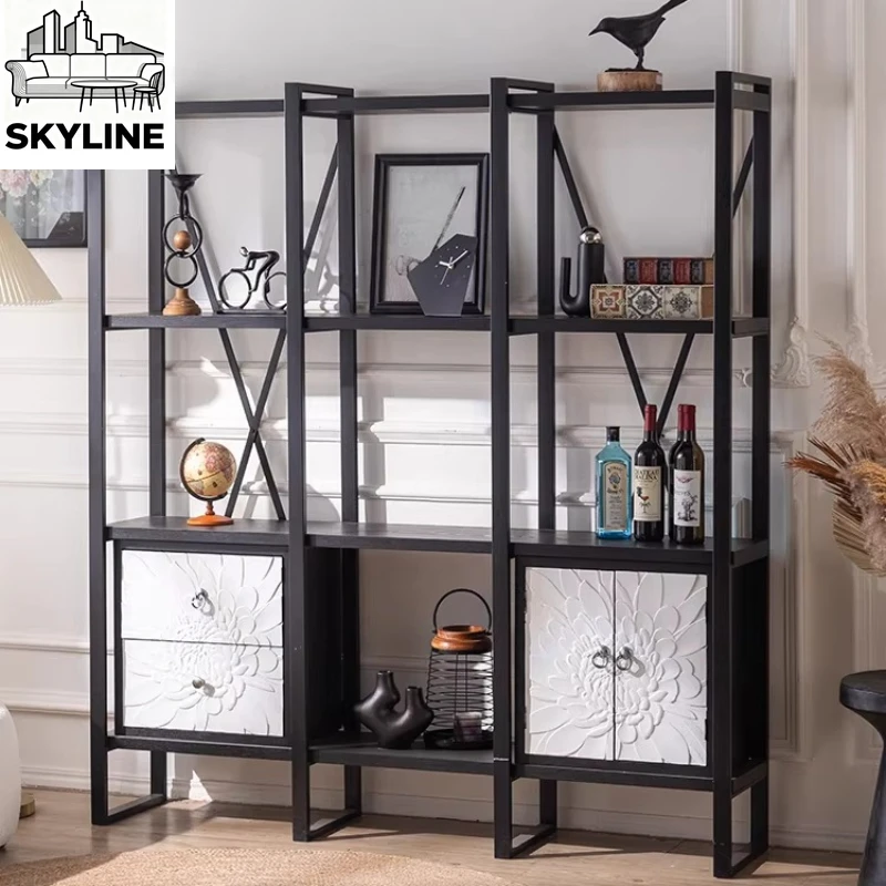 

Ретро-рамка в стиле бохо, перегородка для зонирования, напольная подставка для гостиной, креативная кованая стойка.