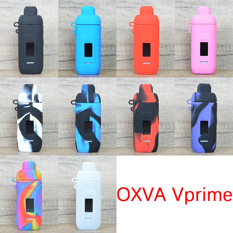 50pcs Silicone Texture Skin Case For OXVA VPRIME With Lace Lanyard Protective Rubber Soft Cover