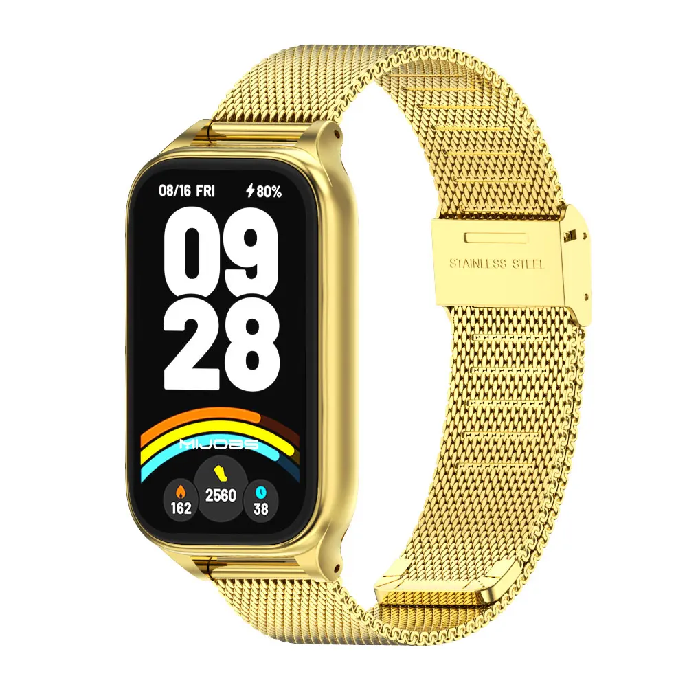 Für Xiaomi Smart Band 9 Active Strap Smart Armband Mi Band 9 Active Strap Metall Edelstahl Ersatz Handgelenk Armband – Detail 9