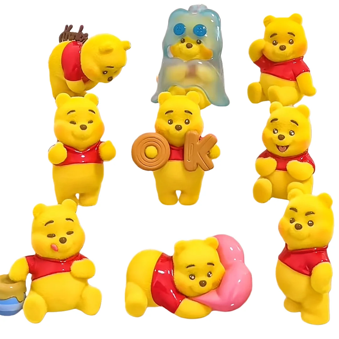 

Winnie the Pooh EMOJI Theme Blind Box Action Figure Toy Pooh Bear Tigger Eeyore Piglet Action Figure Dolls Toy Gifts for Kids