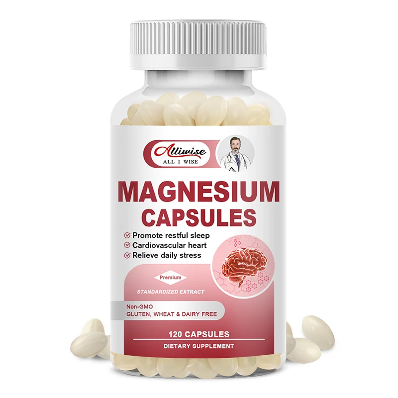 Complex Magnesium Capsules Dietary Supplement For Musculoskeletal & Joint Nerve Support Myasthenia Neurogenic insomnia