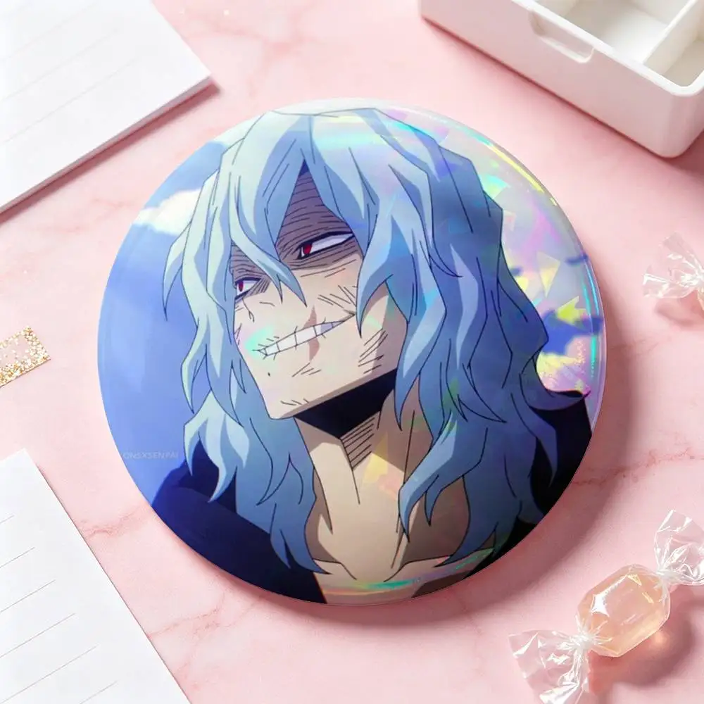 Tomura Shigaraki Anime-Figuren-Abzeichen 25 32 44 58 75 mm Runde Cosplay-Pins Taschendekoration für Fans, Sammler, Freunde, Geschenke, Brosche, Souvenir – Detail 4