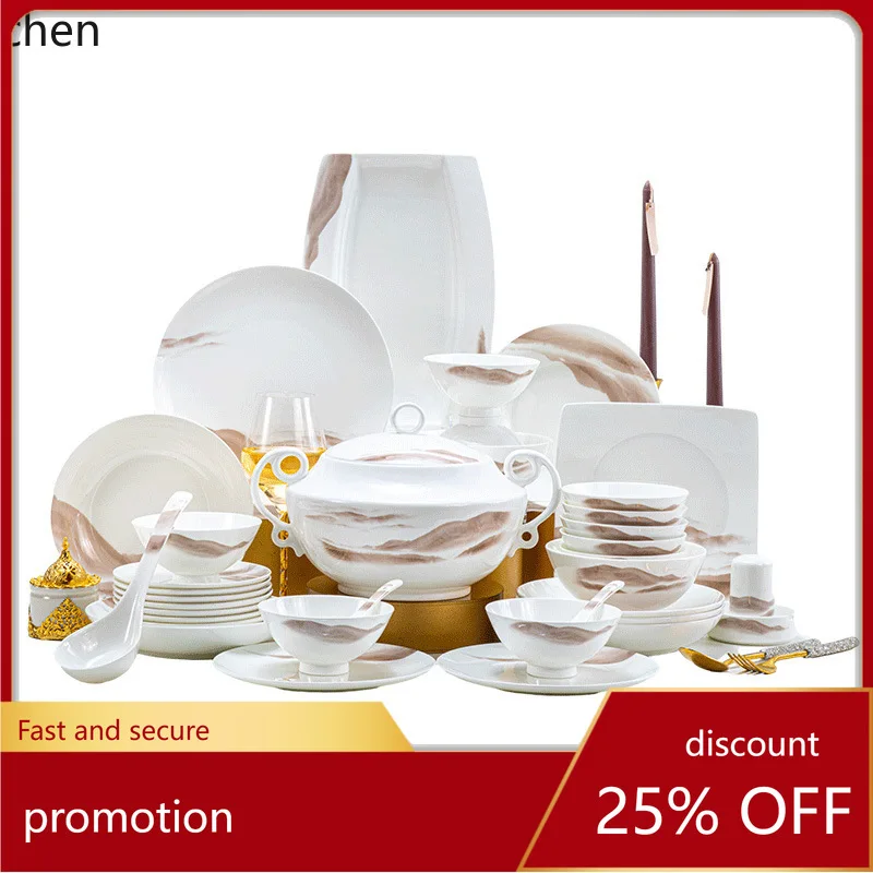 

ZML Tableware Set New Chinese Style Tableware Housewarming Gift Box