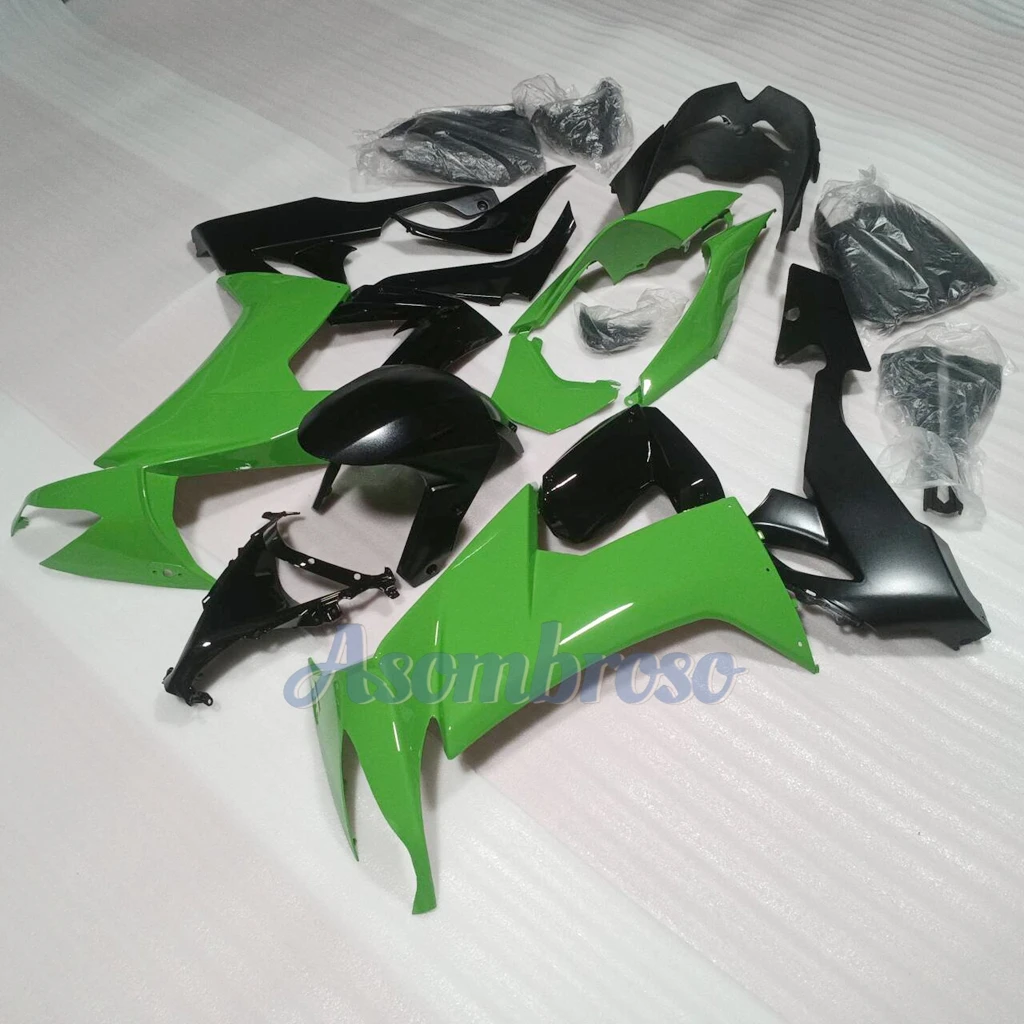 for Kawasaki Ninja ZX10R 08 09 10 ZX1000F ZX-10R 2008 2009 2010 ZX1000E Green Black Motorcycle Fairing Body Kit