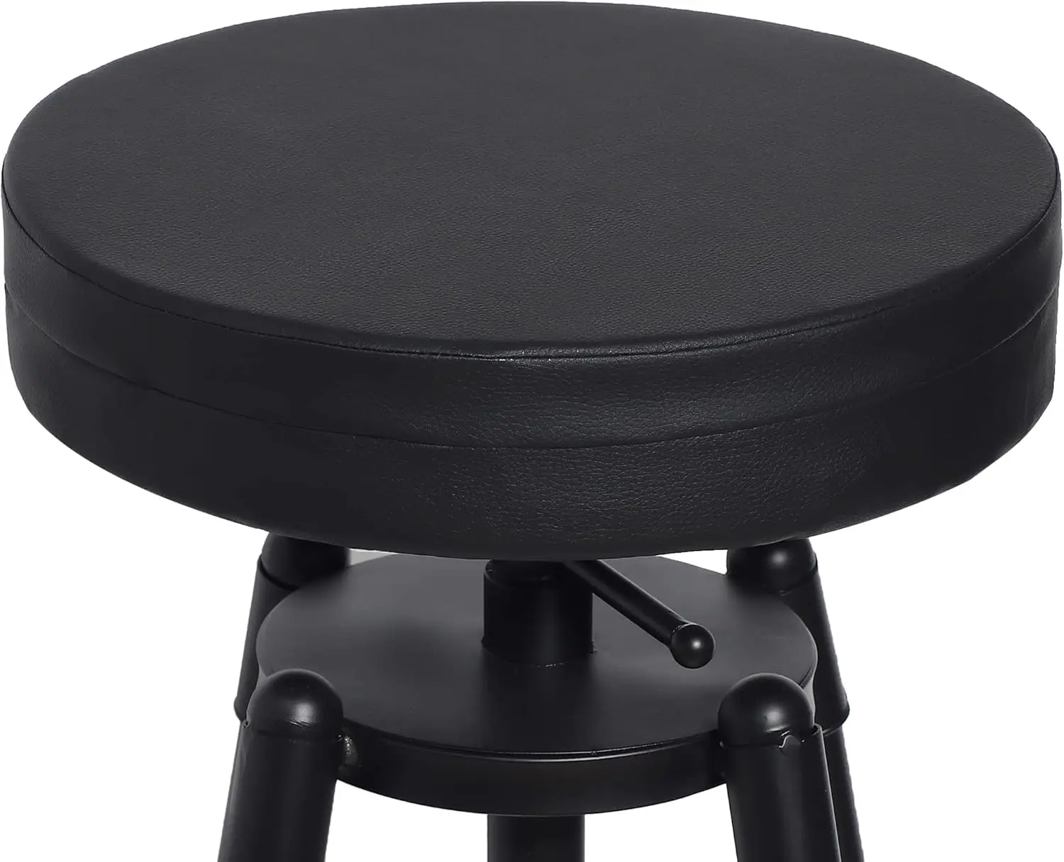 

Round Bar Stool Seat Cushion With Elastic 14 H For Barstool Pad Cushion Cover Bla Faux Leather