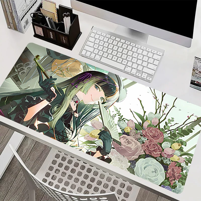 Mouse Pad Large E-sports Gamer Mat kawaii Computer Keyboard Pad Hololive Juufuutei Raden Gaming Desk Mat Rubber Anime Mausepad
