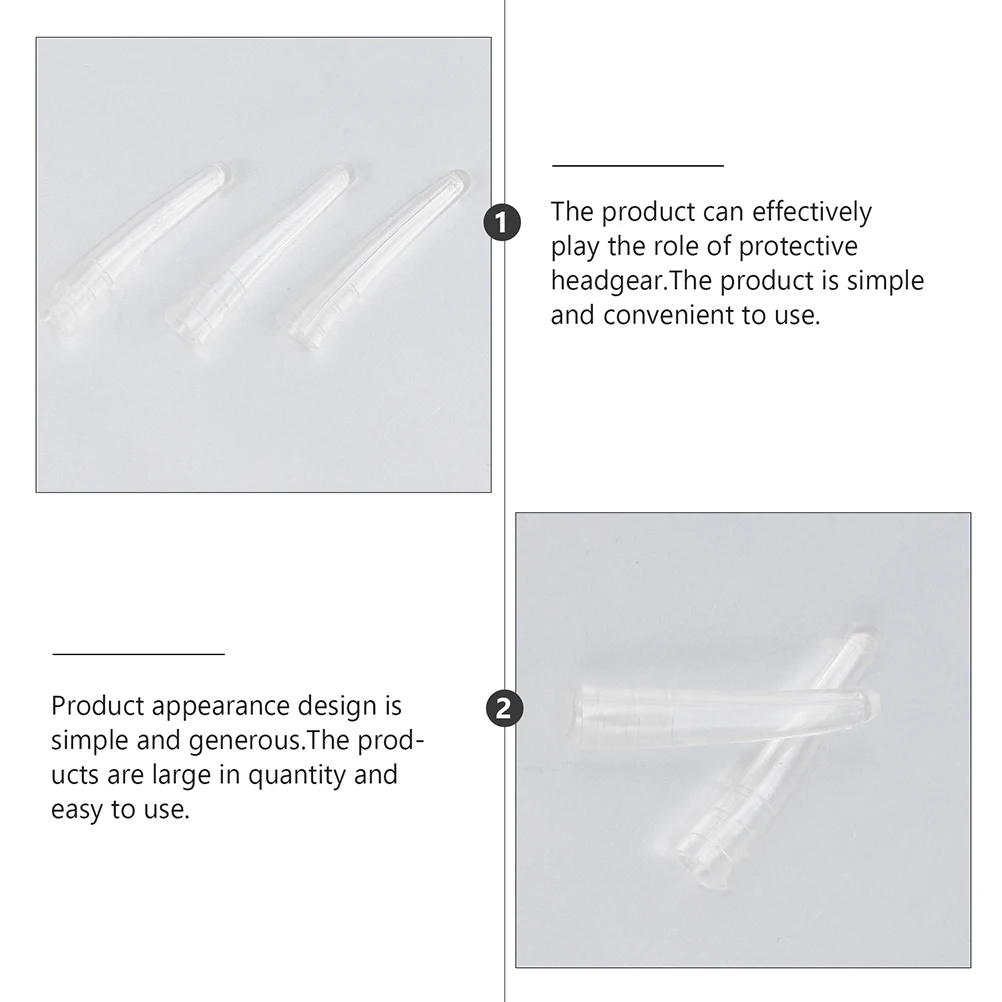 

200Pcs Nipper Cover Hygienic Silicone Manicure Essentials Tweezer End Protector For Professional Use