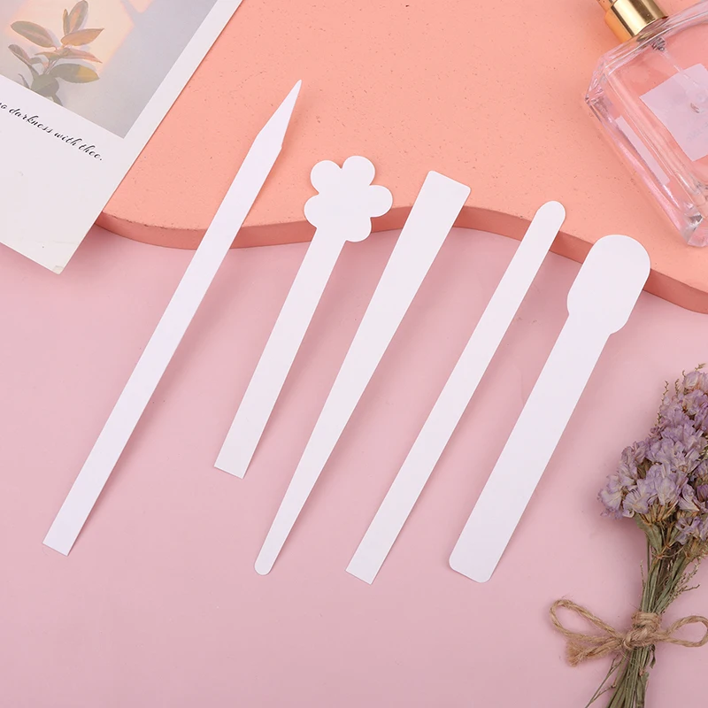 

100pcs/lot Round Head Testing Aromatherapy Fragrance Perfume Essential Oils Test Tester Paper Strips Flower Shape