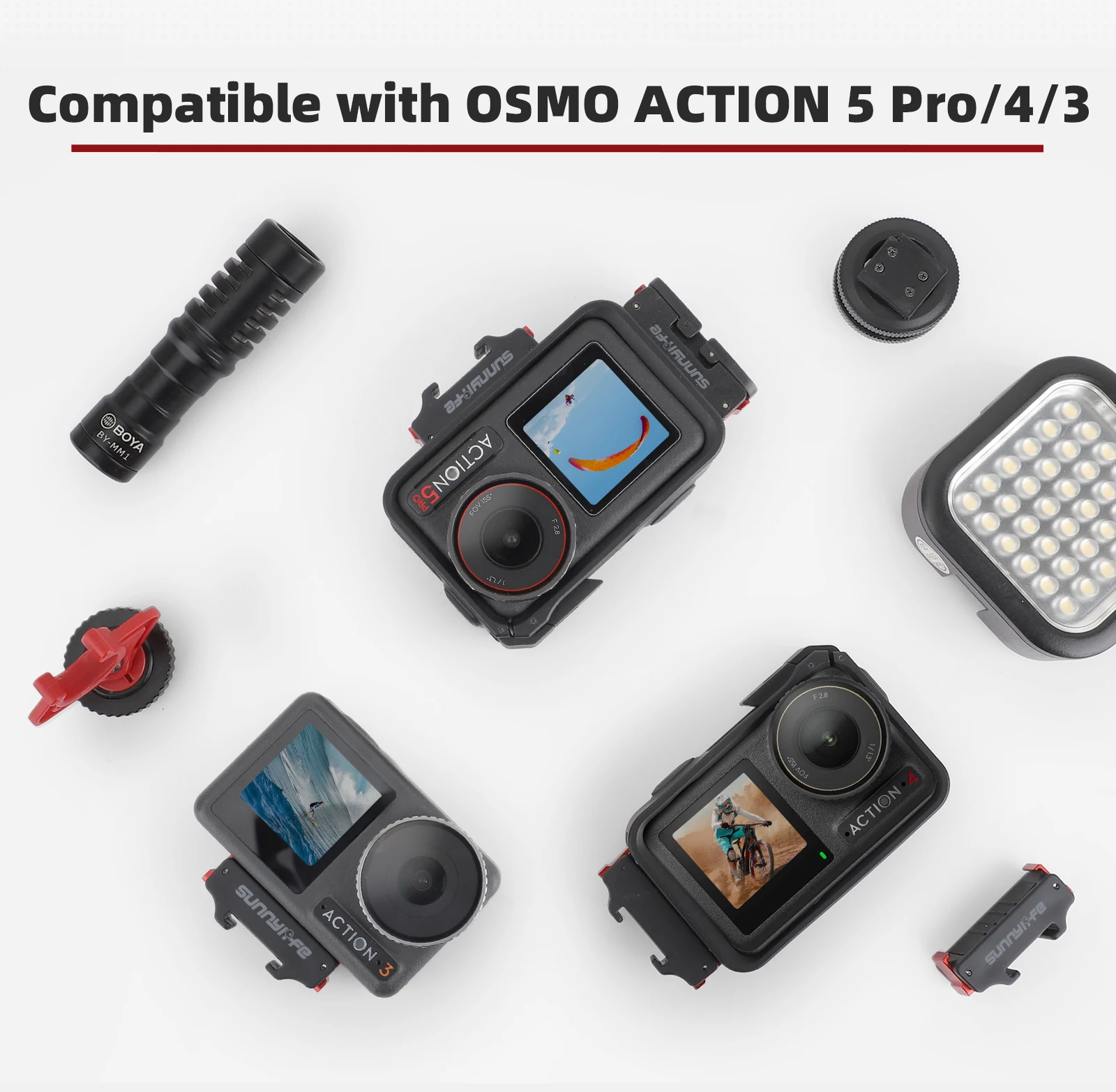 

Quick Release Expansion Parts for DJI OSMO ACTION5 PRO Magnetic Cold Shoe Port ACTION4/3