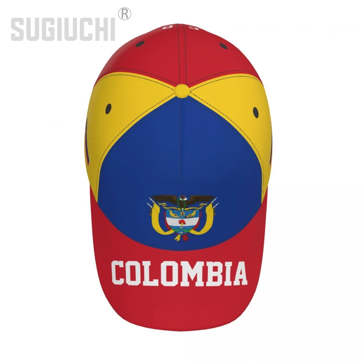 Unisex Colombia Flag Colombian Adult Baseball Cap Patriotic Hat for Baseball Soccer Fans Men Women