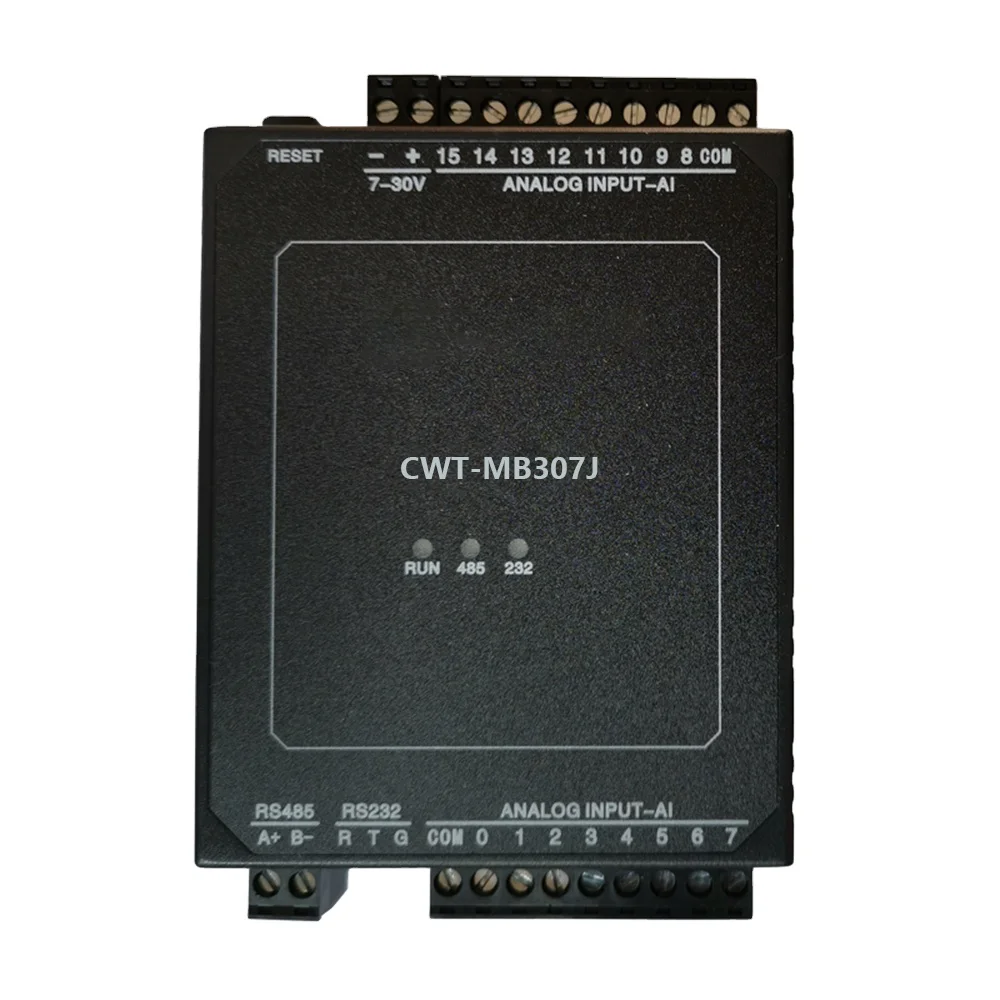 

CWT-MB307J 16AI 4-20mA Analog Input 16bit Precision Modbus Rtu