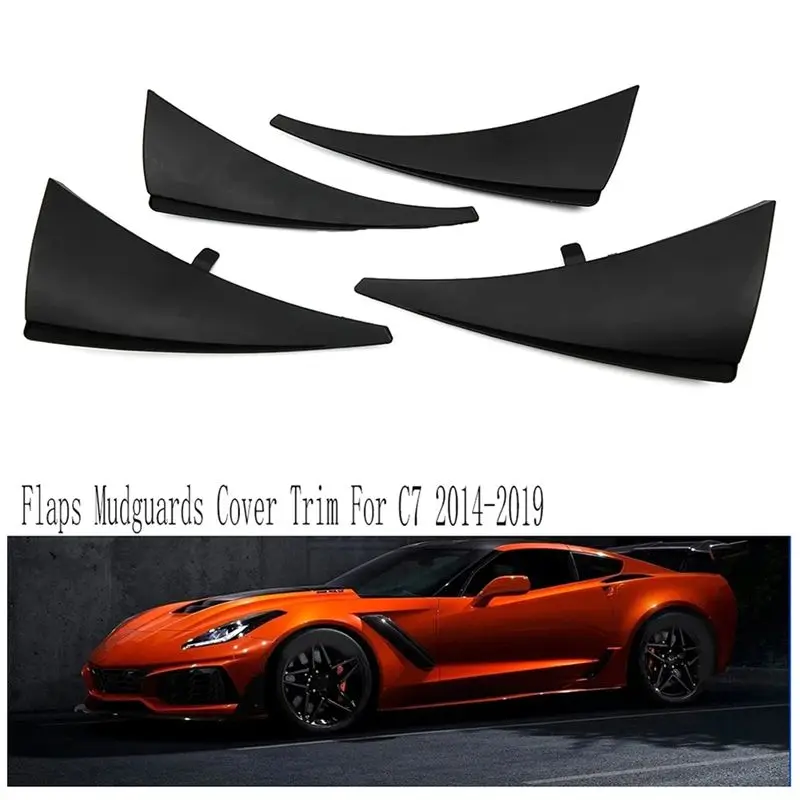 Eco-Friendly Wheel Fender Mudguards Cover Trim Splash Mud Guards Mudguards For Corvette C7 Splash