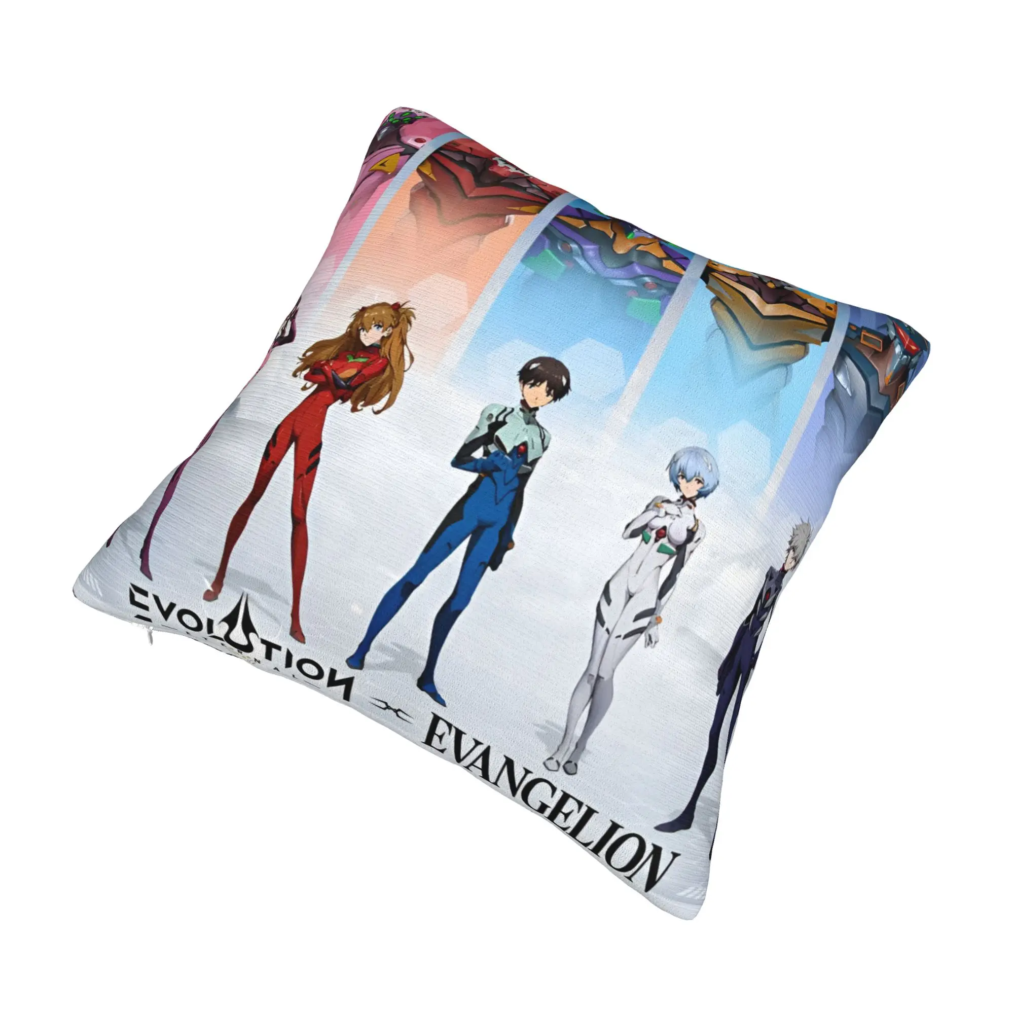 E-Evangelions Throw Pillow Covers Living Room Decoration Fashion Hip Hop EVA Anime Cushions for Sofa Square Pillowcase