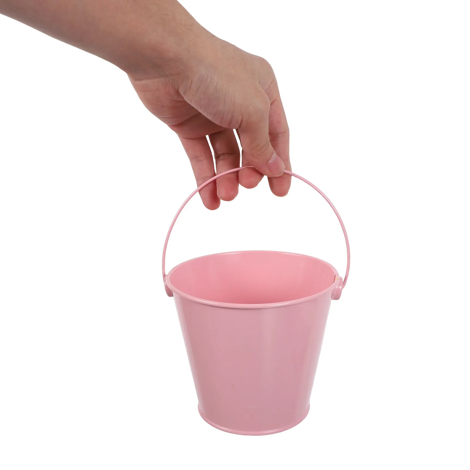 5Pcs Metal Pen Cup Iron Pencil Holder Desktop Organizer Bucket Classic Design Makeup Brush Container Office Supplies Storage